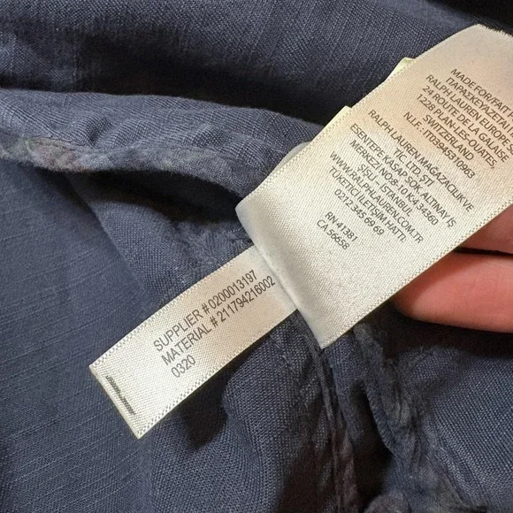 Polo Ralph Lauren Jacket Womens Medium Navy Full Zip Twill Bomber POLO Spell Out - Picture 16 of 16